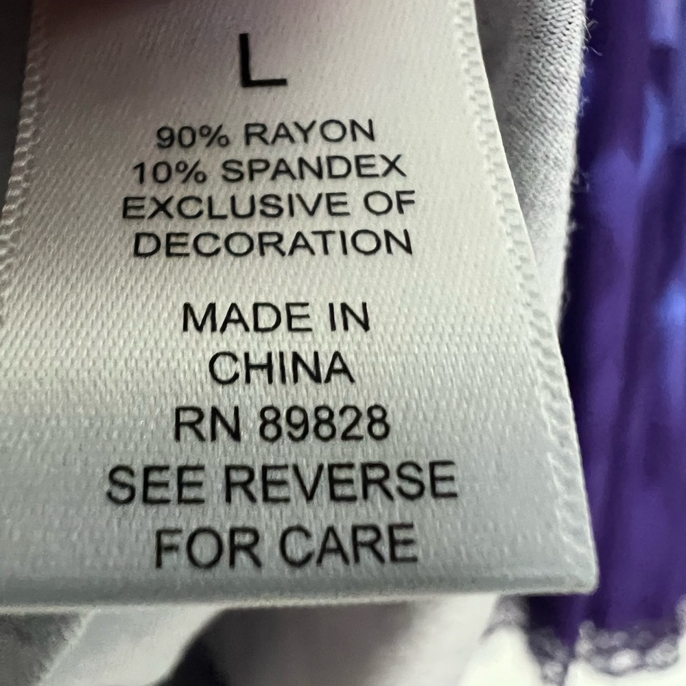 LOGO by Lori Goldstein Blue and Purple Patterned Tunic - Picture 6 of 12
